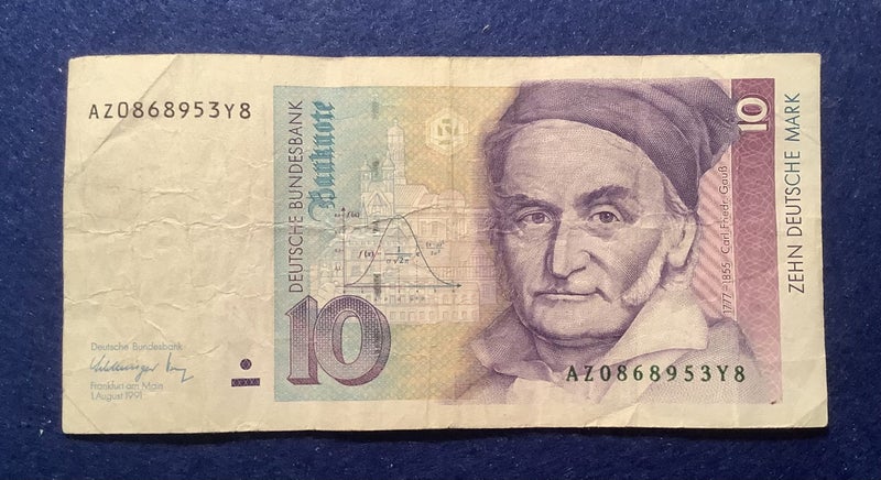Germany 1989 Ten Deutche Mark note Carousel 1