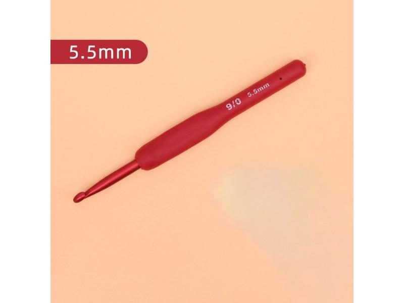 Silicone Crochet Hooks Set Needle Handle Frosted Aluminum Handmade DIY Hook Carousel 1