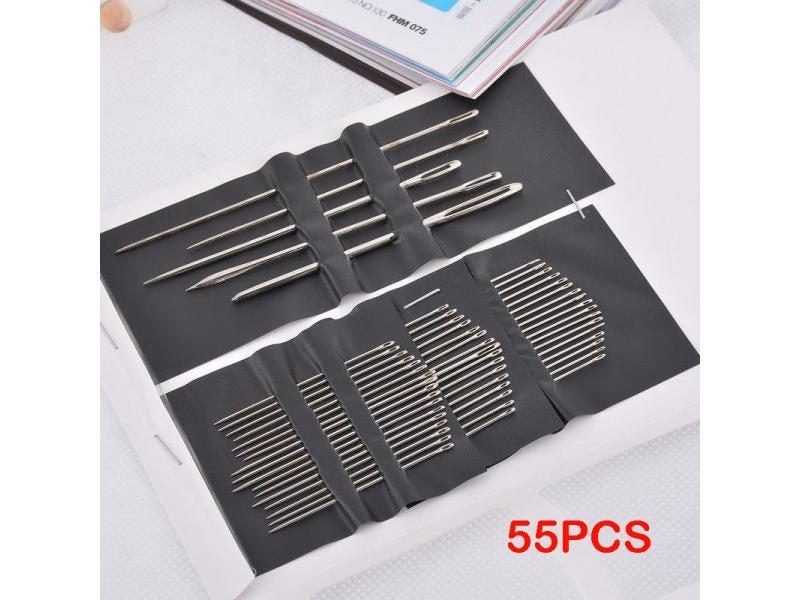 Sewing Needle Set Blind Needle Stainless Steel Easy-to-pierce Needle DIY Hand Carousel 1