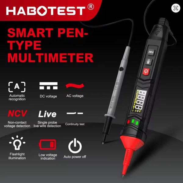 HABOTEST HT121 Digital Pen Type Multimeter DC AC Voltage Tester Smart Voltmeter Carousel 1