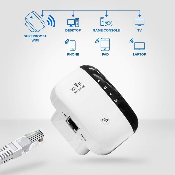 WiFi Repeater Range Wireless Extender Blast Amplifier 300Mbps - In Stock Deal Carousel 10
