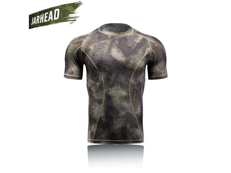 Outdoor Breathable Camo T-Shirt Men Wargame Quick Drying Sports T-Shirt Clmbing Carousel 1