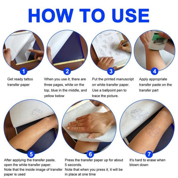 Tattoo Transfer Paper 50pcs63841934525314114