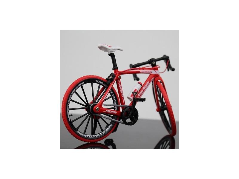 Diecast Metal Bicycle Model 1:10 Scale City Folded Road Race Cycling Mini Bike Carousel 1