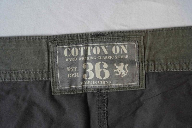 Cotton On Mens Dark Grey Cargo Pants63616192756355111