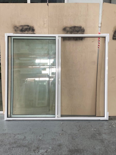 !NEW WHITE ALUMINIUM DOUBLE GLAZED SLIDING DOOR:2000H x 2400W Carousel 2
