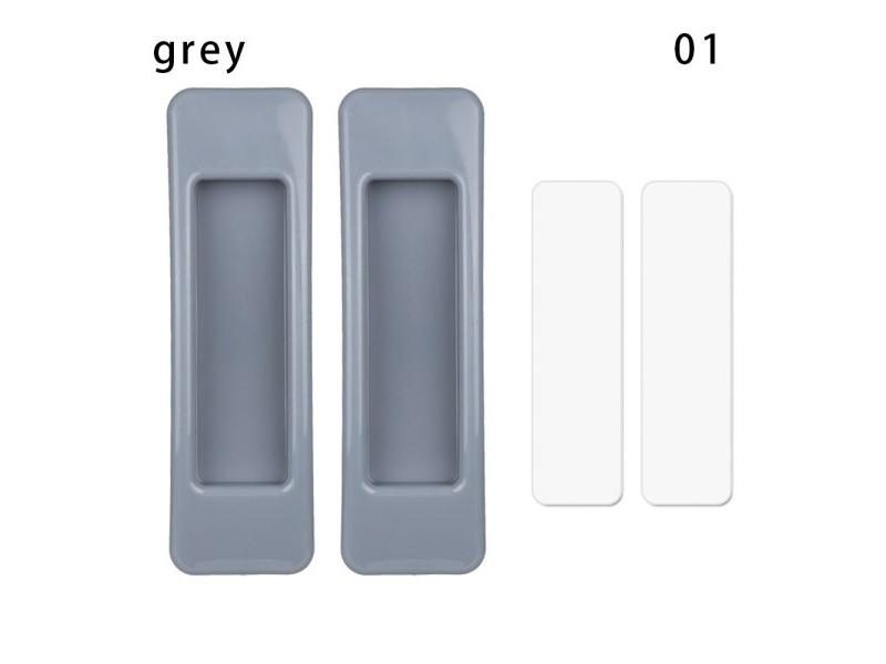 2Pcs Self-adhesive Door Handle Paste The Open Sliding Handles Punch-Free Window Carousel 1