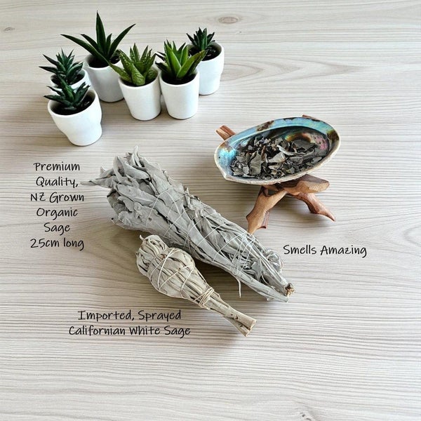 WHITE SAGE SMOKE WAND | Potent | Impressive | Organic | NZ Grown | Aromatic Carousel 2