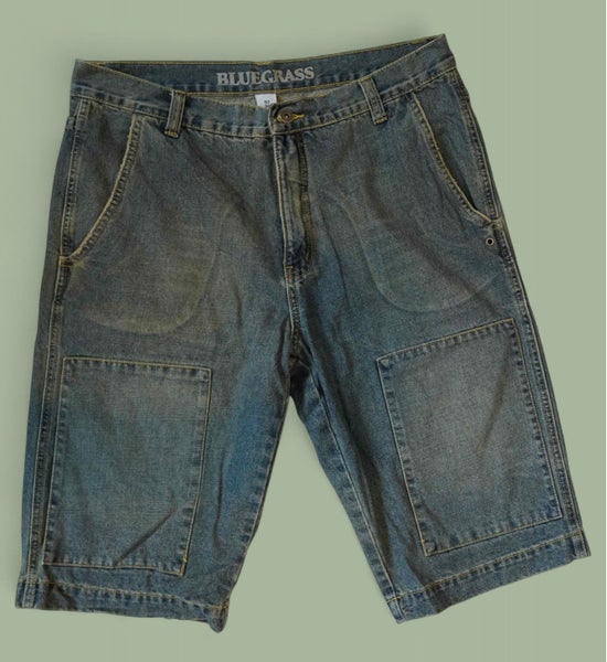 Retro Target 'BlueGrass' Denim Shorts636169941096991117