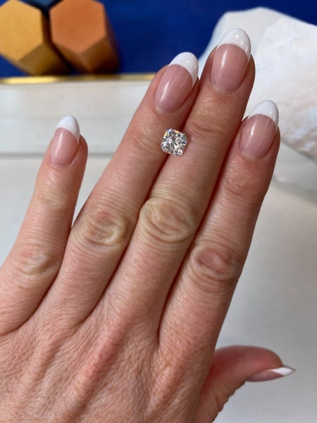 $1 RES ~ $1830 Buy Now * 1.50ct White Diamond Modified Princess Cut VS2 Carousel 2