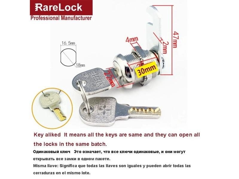 Cam Lock For Tool Or Cash Box ATM Gym Cabinet Sliding Door School Locker Office Carousel 1