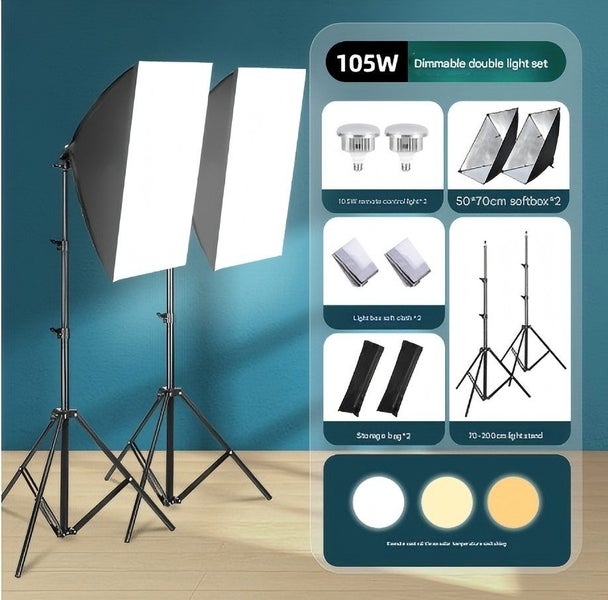 Softbox Lighting Kit Professional Photography Light Studio Kits Carousel 9