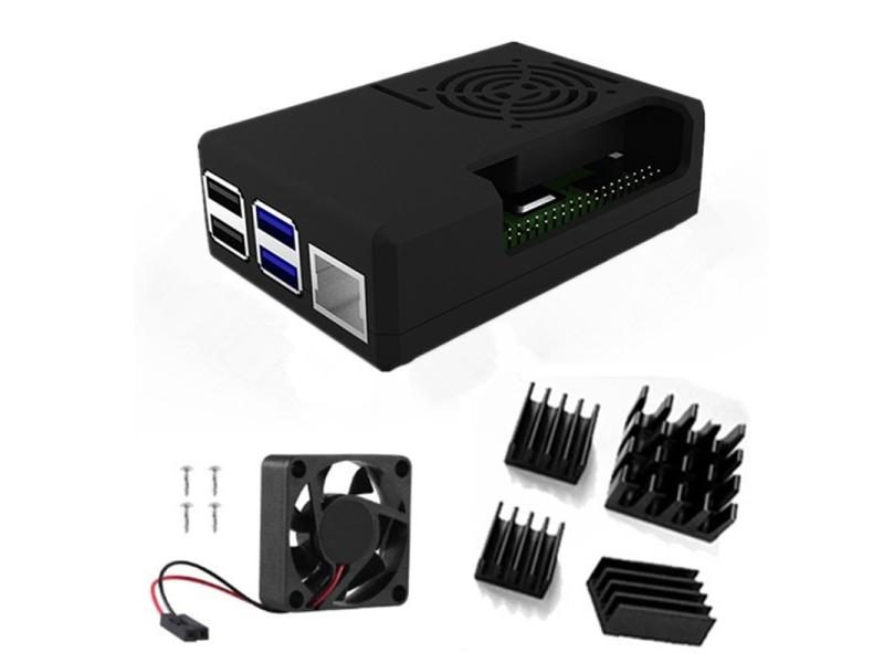 ABS Protective Case Cover With Cooling Fan Heat Sink 1 Aluminum 2 Copper Case Carousel 1