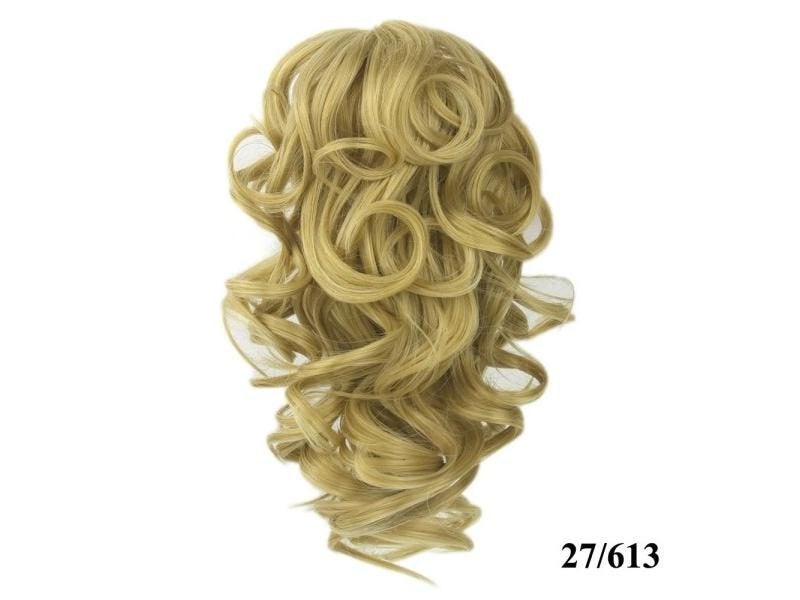 Soowee 8 Colors Short Curly Hairpiece Synthetic Hair Blonde Burgundy Clip In Carousel 1