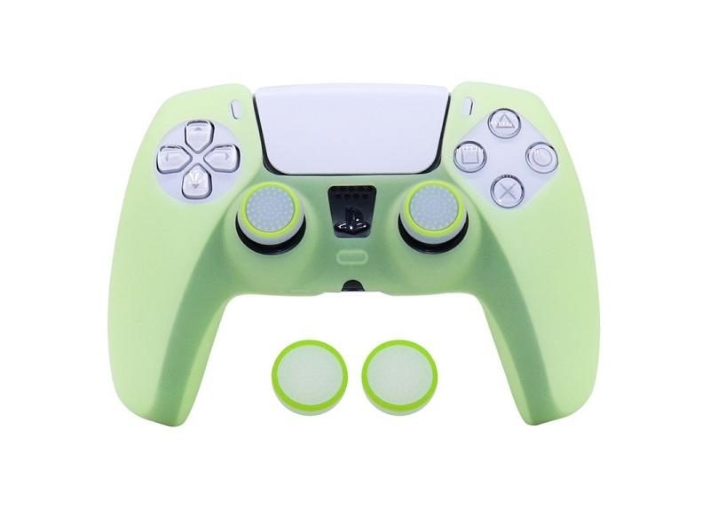 Glow In Dark Soft Silicone Case For PS5 Control Games Accessories Carousel 1