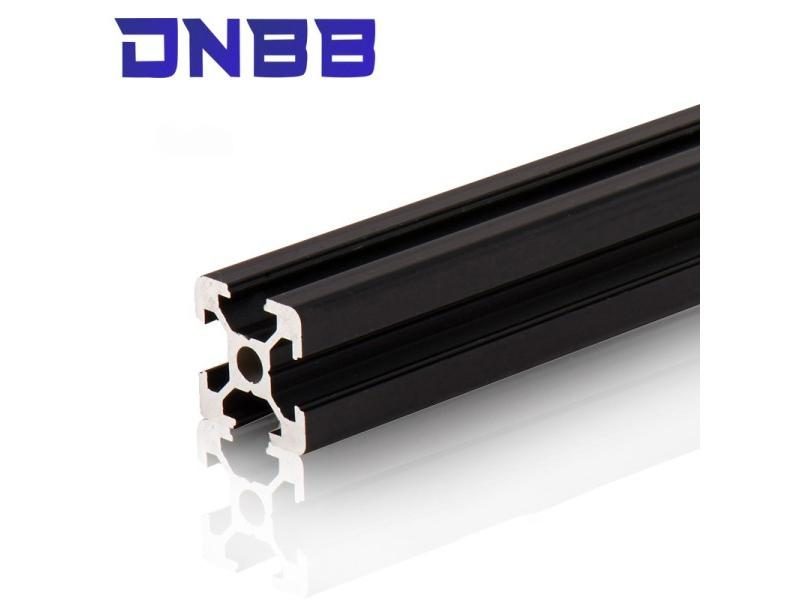 1PC Black EU Standard Anodized Aluminum Profile 100- 800mm Suitable For DIY CNC Carousel 1