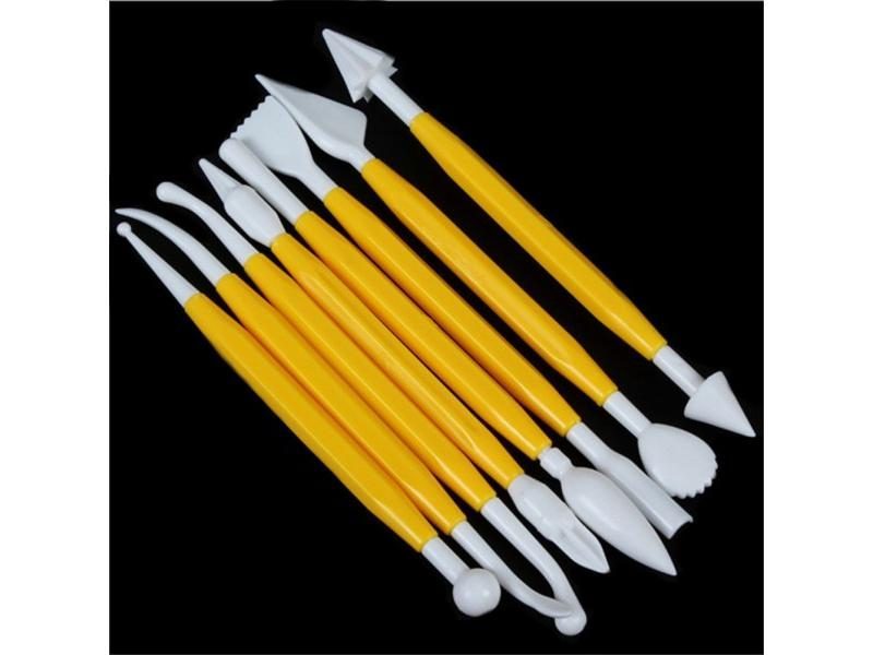 Hot 8pcs/set Plastic Clay Sculpting Set Polymer Modeling Tools Poly Form Carousel 1