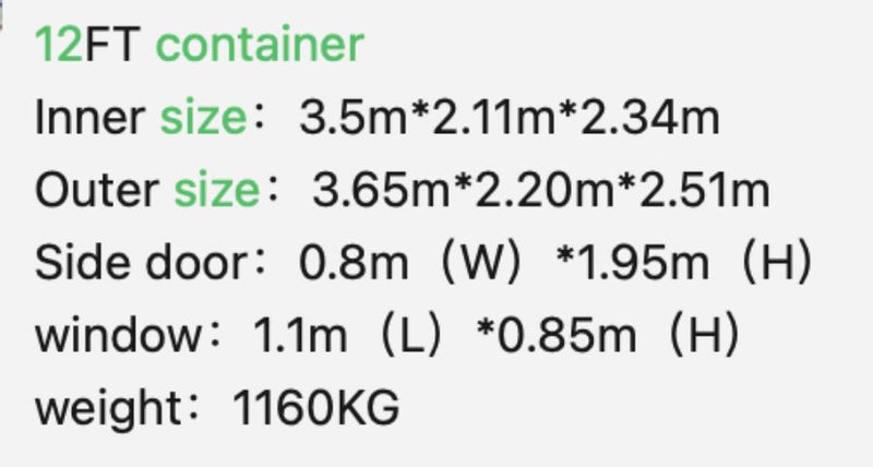 12 FT SHIPPING CONTAINER - STORAGE SHED - BRAND NEW63832325674883113