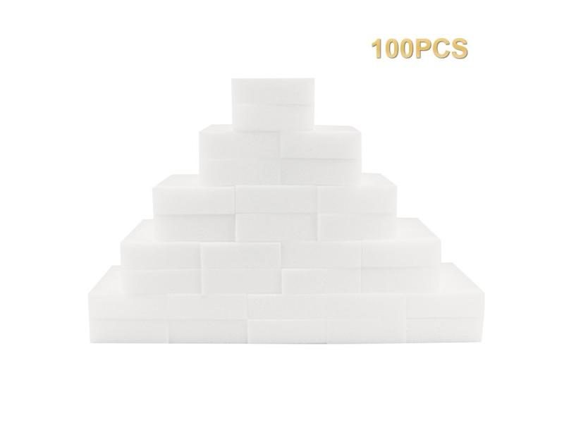 100 PCS/Lot Melamine Sponge Magic Eraser For Kitchen Bathroom Car Home Carousel 1