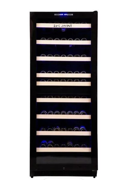 LeCavist 303 Bottle Dual Zone Wine Cabinet Fridge - Black Carousel 1