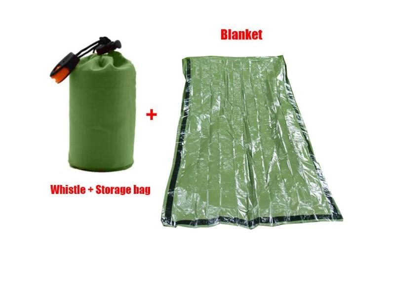 Portable Waterproof Emergency Survival Sleeping Bag Hiking Camping Gear Thermal Carousel 1