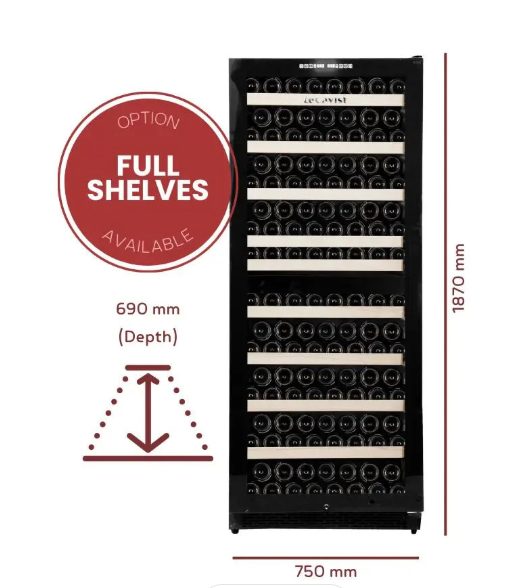 LeCavist 303 Bottle Dual Zone Wine Cabinet Fridge - Black Carousel 2