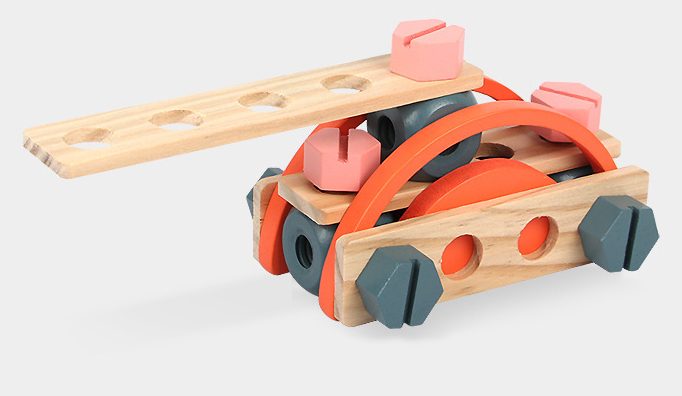 Kids Montessori Workbench DIY Wooden Play Set and Accessories Carousel 5