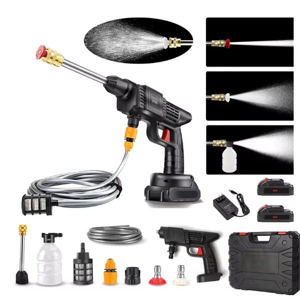 48V Cordless Pressure Washer Electric High Power Cleaner for Car Wall Drivewa... Carousel 1