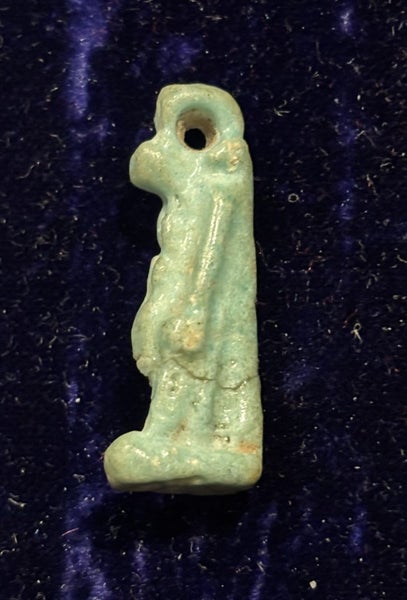 Ancient Egyptian Faience Amulet of Taweret – Late Period, c. 664–332 BCE Carousel 1