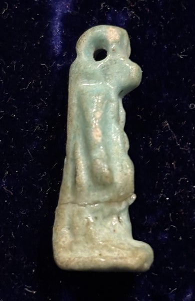 Ancient Egyptian Faience Amulet of Taweret – Late Period, c. 664–332 BCE Carousel 2