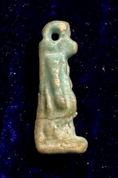 Ancient Egyptian Faience Amulet of Taweret – Late Period, c. 664–332 BCE Carousel 4