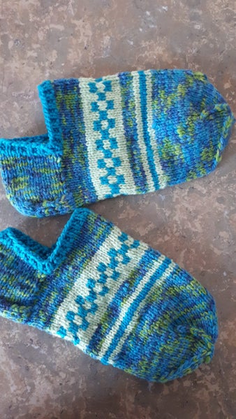Hand Knitted Slippers/Socks Carousel 2