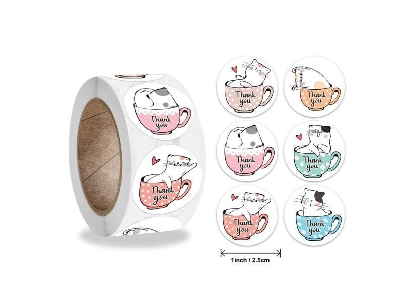 New 500pcs Reward Motivational Stickers Cartoon Animal Kids Toy Circus Elephant Carousel 1