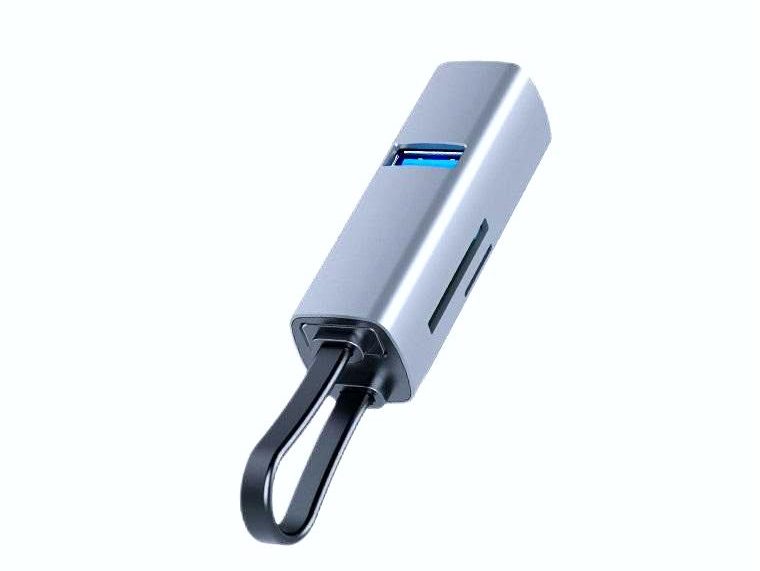 5 in 1 Card Reader USB HUB SD/Micro SD Card Reader USB Splitter with 3 USB Ports Carousel 1