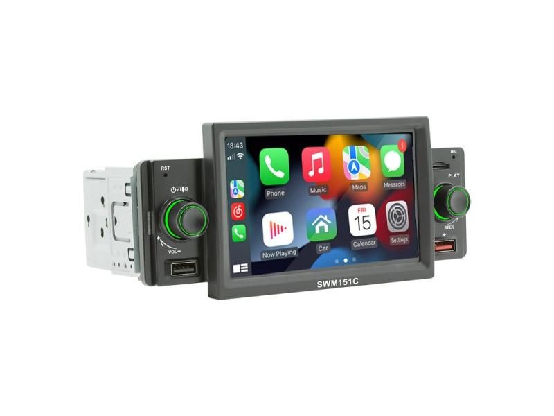 Car Radio CarPlay 1 Din Android-Auto 5 Inch MP5 Player Bluetooth Hands Free Carousel 1