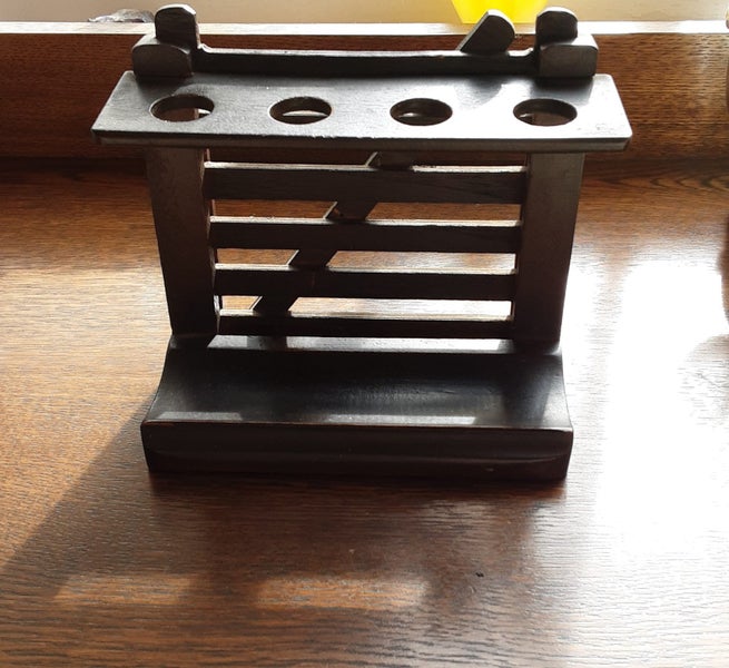 Wooden Pipe Stand & Pipes. Carousel 2