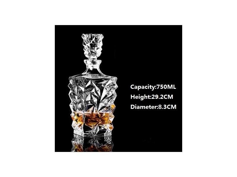 Crystal Glass Wine Red Bottle Cups Wine Decanter Pourer For Home Bar Carousel 1