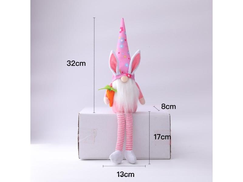 Long Legs Easter Egg Rudolf Doll Rabbit Elf Bunny Easter Gift Kids DIY Happy Carousel 1