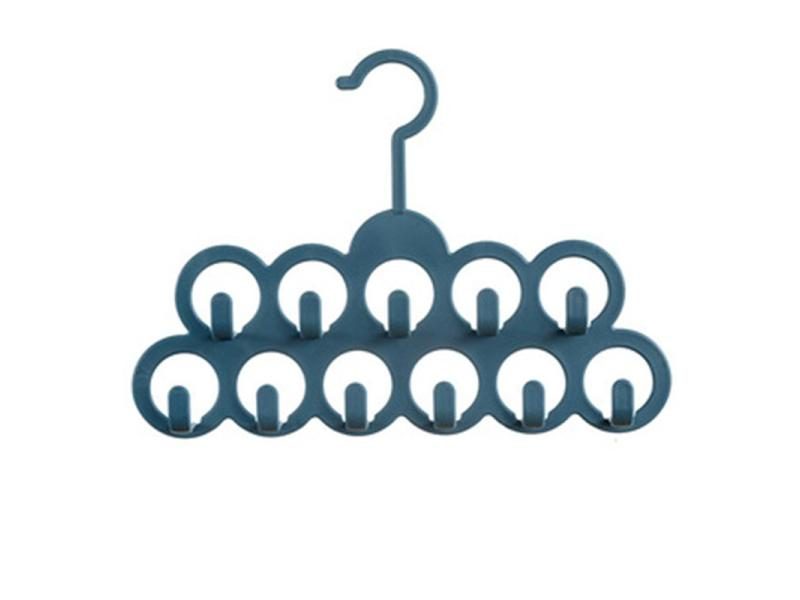11 Loops Scarf Hanger Non-slip Multifunctional For Scarf/Tie Storage Carousel 1