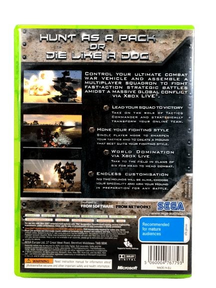CHROMEHOUNDS (Chrome Hounds) Xbox 360 *MINT COMPLETE* Carousel 12