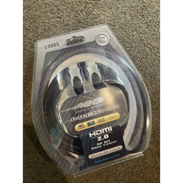 Aeon Premium HDMI 2.0 Cable 3m - 4k Ultra HD Carousel 1