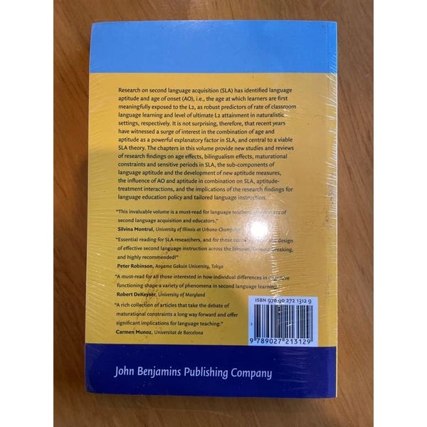 Sensitive Periods, Language Aptitude and Ultimate L2 Attainment64307725554177111