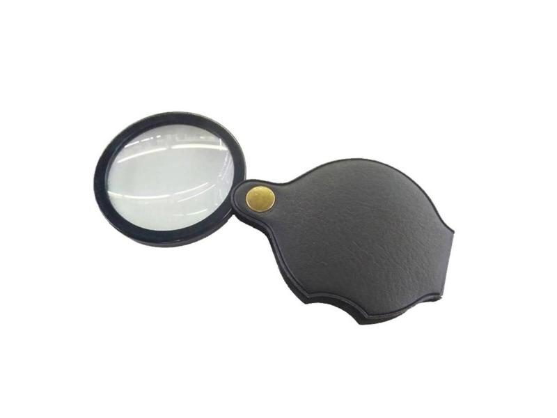8/10/15X Magnifying Glass Portable Plastic Handheld Pocket Magnifier With Cover Carousel 1