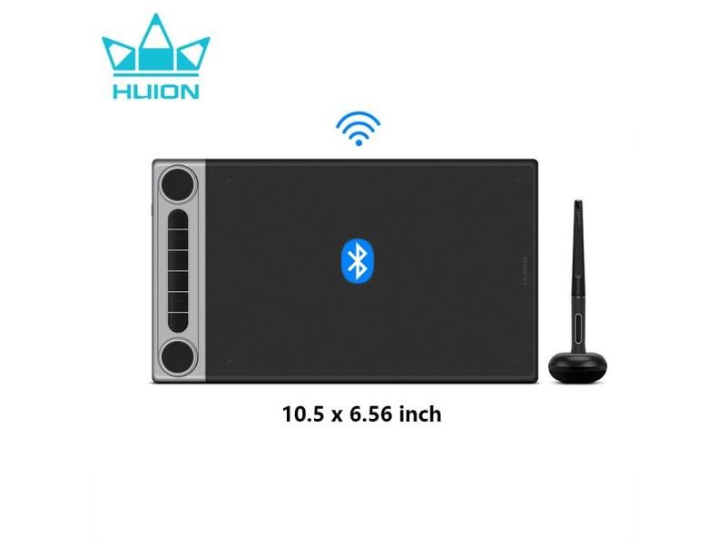HUION Q620M 10.5*6.56 Inch Wireless Drawing Tablet Dial Controller Digital Pen Carousel 1