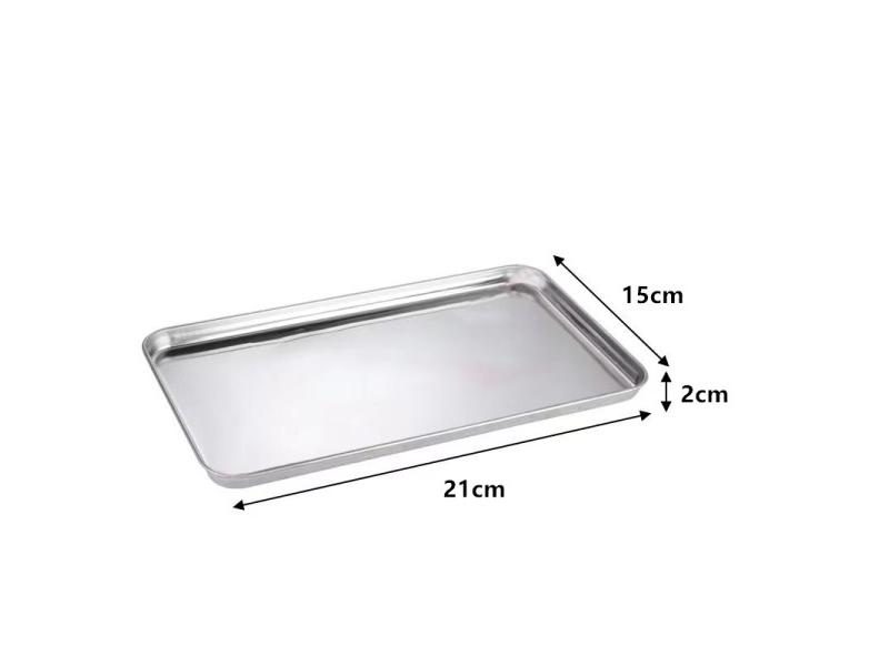 Rectangle Stainless Steel Tray Et Presentation Tray Metal Food Serving Plate Carousel 1