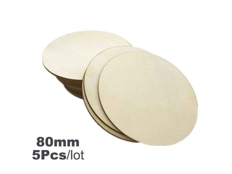 1cm-10cm Natural Pine Round Unfinished Wood Slices For Wood Craft Ornament Carousel 1