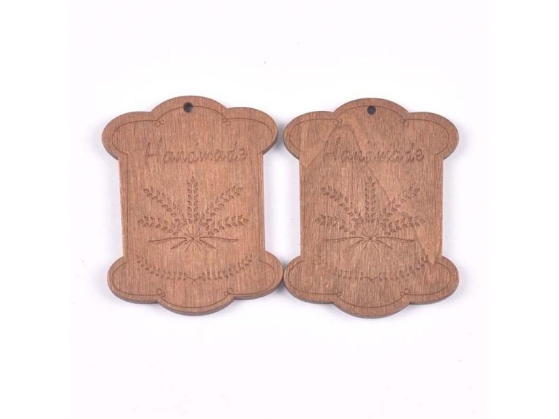 5Pcs/lot Flower Pattern Brown Wooden Bobbin Spools For Thread/Ribbons Carousel 1