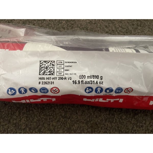 Hilti HIT-HY 200-R V3 Injectable Adhesive Anchor Carousel 2