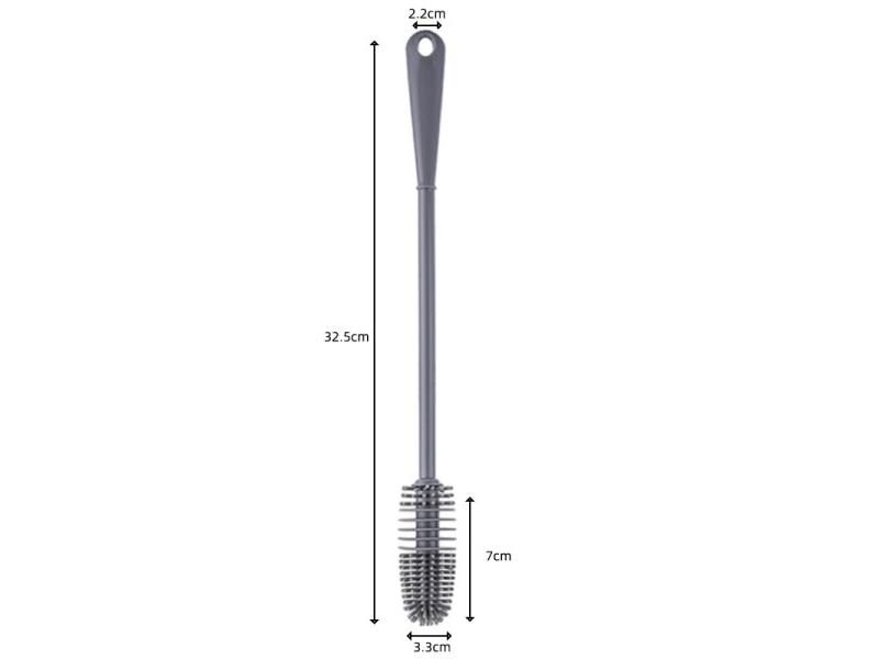 Silicone Cup Brush Cup Scrubber Glass Cleaner Kitchen Cleaning Tool Long Handle Carousel 1