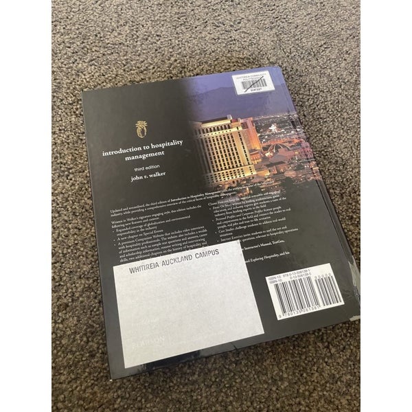 Introduction to Hospitality Management Third Edition64307325615490112